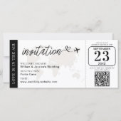 Weddenschap Boarding Pass Invitation (Voorkant)