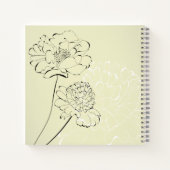 Weddenschap-boek - Cream floral design Notitieboek (Achterkant)