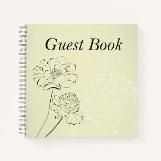 Weddenschap-boek - Cream floral design Notitieboek