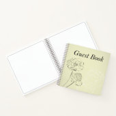 Weddenschap-boek - Cream floral design Notitieboek (Binnen)