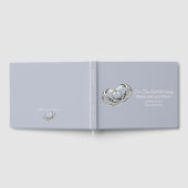 Weddenschap Boek-Dusty Blue Guest Book Gastenboek (Volledig)