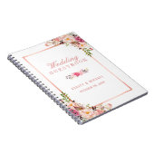 Weddenschap-boek - Stijlvol Roos Gold Pink Floral Notitieboek (Rechterzijde)
