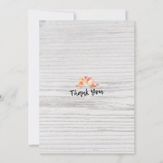 Weddenschap Bohemian Floral Feather Rustic Wood Kaart (Achterkant)