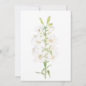 Weddenschap Botanische witte lib Kaart (Achterkant)