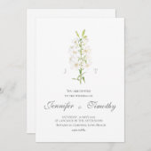 Weddenschap Botanische witte lib Kaart (Voorkant / Achterkant)