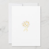 Weddenschap Botanische witte maaltijd Kaart (Achterkant)