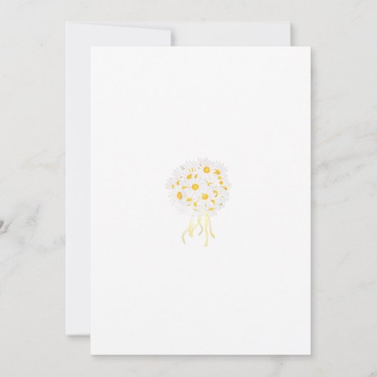 Weddenschap Botanische witte maaltijd Kaart (Achterkant)