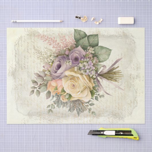 Weddenschap Bouquets Waterverf Flowers Tissuepapier (Craft)