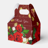 Weddenschap Bourgogne Luxurous Favor Box Bedankdoosjes (Achterkant)