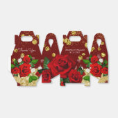 Weddenschap Bourgogne Luxurous Favor Box Bedankdoosjes (Uitgevouwen)