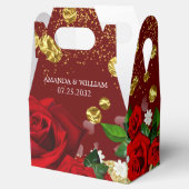 Weddenschap Bourgogne Luxurous Favor Box Bedankdoosjes (Geopend)