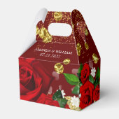 Weddenschap Bourgogne Luxurous Favor Box Bedankdoosjes (Voorkant Zijde)
