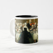 Weddenschap Breakfast Tweekleurige Koffiemok (Voorkant links)