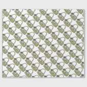 Weddenschap-Bridal Bloemenmeisje-pakpapier Cadeaupapier (Vlak)