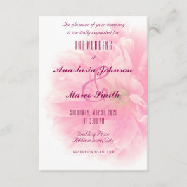 Weddenschap Bridal Floral Peony Flower Chic Card Kaart