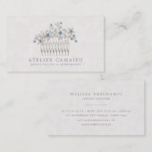 Weddenschap Bridal Hair Comb Accessoires juwelen Visitekaartje (Voorkant / Achterkant)