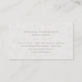 Weddenschap Bridal Hair Comb Accessoires juwelen Visitekaartje (Achterkant)