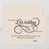 Weddenschap Bridal-partij Kaart (Voorkant / Achterkant)