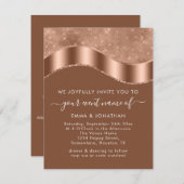 Weddenschap Bridal QR Code Roos Gold Koper (Voorkant / Achterkant)