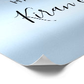 Weddenschap Bridal Welkomstwoord Stress Grijze geb Poster (Hoek)