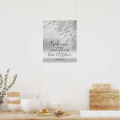 Weddenschap Bridal Welkomstwoord Stress Grijze geb Poster (Keuken)