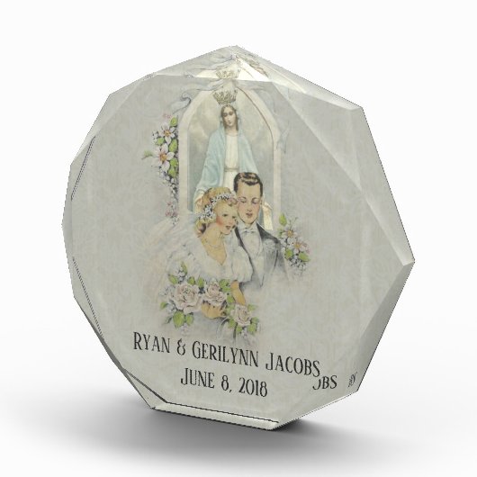 Weddenschap Bride Groom katholieke Maagd Mary Fotoblokken (Rechts)