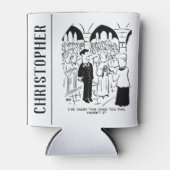 Weddenschap - Bridegroom Practical Joke Cartoon Blikjeskoeler (Voorkant)