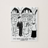 Weddenschap - Bridegroom Practical Joke Cartoon Legpuzzel (Verticaal)