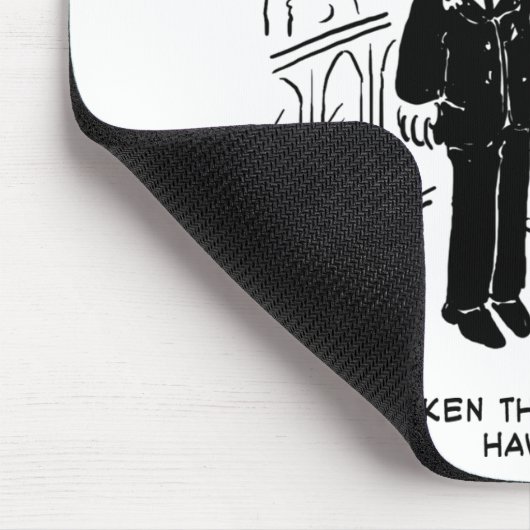 Weddenschap - Bridegroom Practical Joke Cartoon Muismat (Hoek)