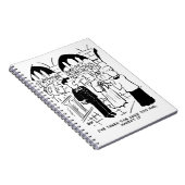 Weddenschap - Bridegroom Practical Joke Cartoon Notitieboek (Rechterzijde)