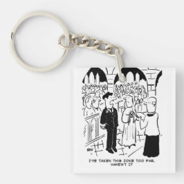 Weddenschap - Bridegroom Practical Joke Cartoon Sleutelhanger