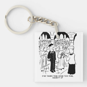 Weddenschap - Bridegroom Practical Joke Cartoon Sleutelhanger