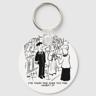 Weddenschap - Bridegroom Practical Joke Cartoon Sleutelhanger