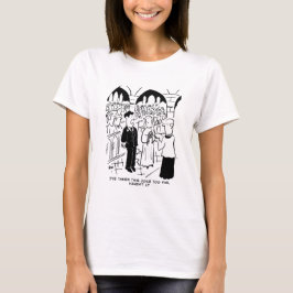 Weddenschap - Bridegroom Practical Joke Cartoon T-shirt