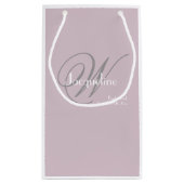 Weddenschap Bridesmaid Gift Modern Monogram Chic Klein Cadeauzakje (Achterkant)