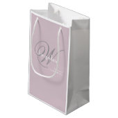 Weddenschap Bridesmaid Gift Modern Monogram Chic Klein Cadeauzakje (Achterkant Gekanteld)