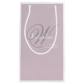 Weddenschap Bridesmaid Gift Modern Monogram Chic Klein Cadeauzakje (Voorkant)