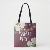 Weddenschap Bridesmaid Hydrangea Flowers String Li Tote Bag (Voorkant)