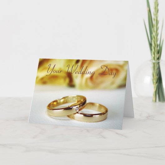 Weddenschap/bruid & bruom kaart (Voorkant)