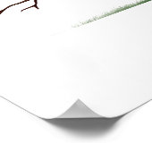 Weddenschap Bruin handboek bruine vingerafdrukstru Poster (Hoek)