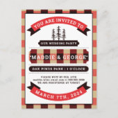 Weddenschap | Buffalo Check Flannel Briefkaart (Voorkant)