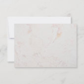 Weddenschap Burgundy Peonies Faux Gold Marble RSVP Kaartje (Achterkant)