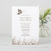 Weddenschap ~ Butterfly Garden 5 Kaart (Staand voorkant)