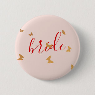 Weddenschap Cake Butterflies Ronde Button 5,7 Cm