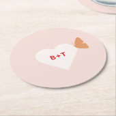 Weddenschap Cake Butterflies Ronde Kartonnen Onderzetter (Gebogen)