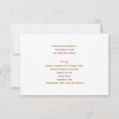 Weddenschap Cake Butterflies RSVP Kaartje (Achterkant)