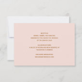 Weddenschap Cake Butterflies RSVP Kaartje (Achterkant)