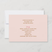 Weddenschap Cake Butterflies RSVP Kaartje (Achterkant)