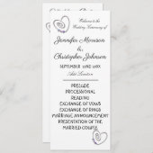 Weddenschap Cake Wedding Program Programmakaart (Voorkant / Achterkant)