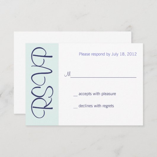 Weddenschap Champagne Toast RSVP (Voorkant / Achterkant)